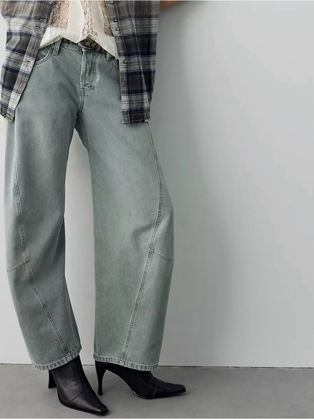 We The Free Fable Low-Rise Twisted Bowed Jeans